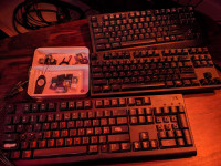 Mechanical Keyboards: Mionix, CM Masterkeys, Razer Blackwidow TE