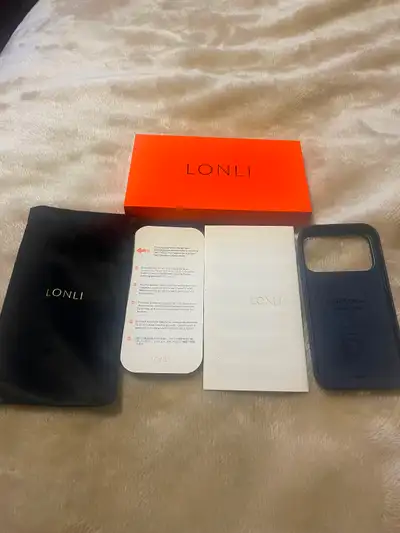 Lonli iPhone 17 pro Italian leather case. $30, View more