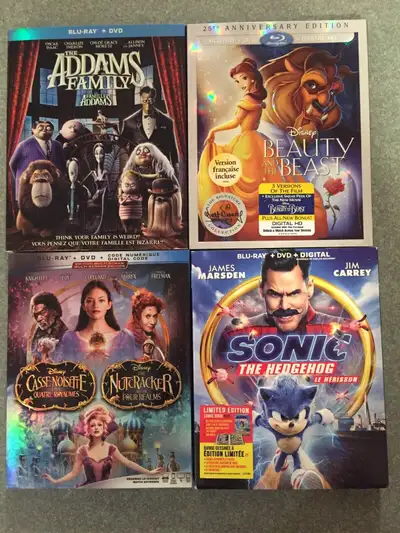 Beauty and the Beast Sonic the Hedgehog All are brand new and still factory sealed. $15 each. Price...