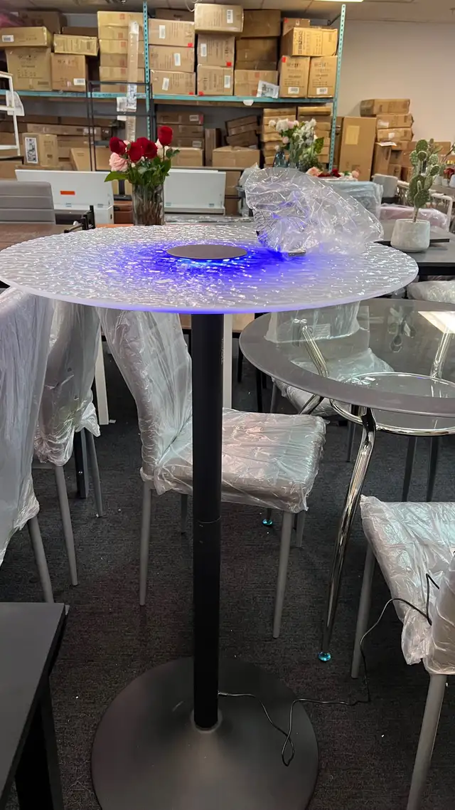 Bar Tables,  Round Cocktail Tables with Multi-Colored Lights and in Other Tables in Markham / York Region - Image 2