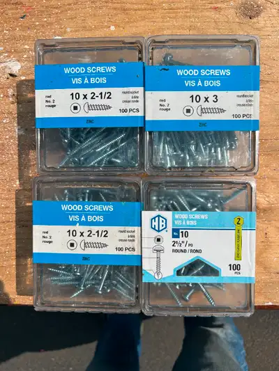 Wood Screws Pkg.100 various sizes, View more