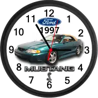 1997 Ford Mustang Cobra (Pacific Green Metallic) Custom Clock