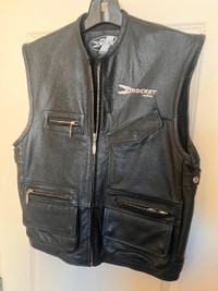 Joe Rocket Leather Motorcycle Vest