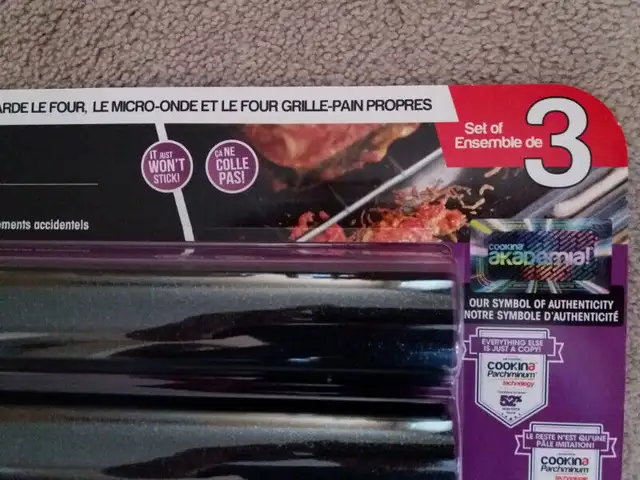 Cookina 3Gard 100% reusable non-stick oven liners - set of 3 in Toasters & Toaster Ovens in Markham / York Region - Image 4
