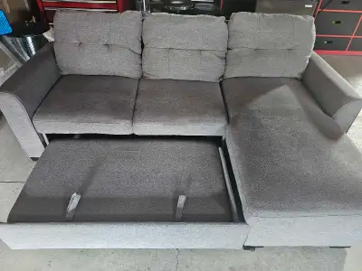 Pullout Grey Sectional, View more