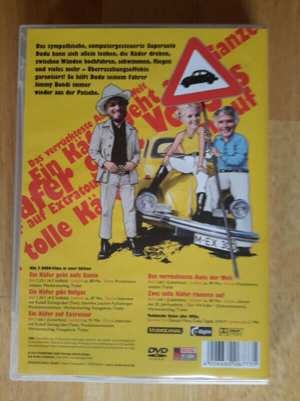 VW Dudu Beetle 5 DVD edition Zone 2 comme neuf en Allemand dans CD, DVD et Blu-ray  à Ville de Montréal - Image 2