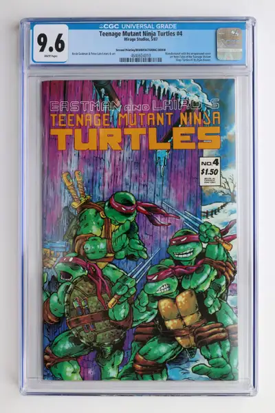 Teenage Mutant Ninja Turtles 4 (2nd print Error) in CGC 9.6, View more