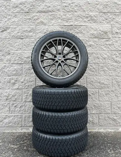 Winter / Snow Bridgestone Blizzak DM-V2 Tires w/ Euro Design "Style 405M" Wheels + TPMS. 4x 235 55 1...