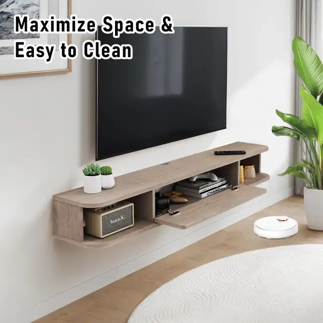 Floating TV Shelf, 48'' Wall Mounted TV Cabinet in TV Tables & Entertainment Units in City of Toronto - Image 3