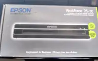 Epson Workforce DS-30Portable color document scanner.