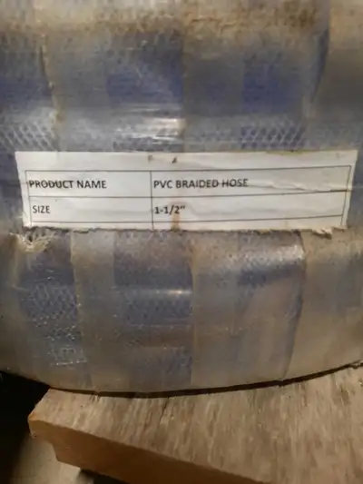 Role of 1 1/2 " braided PVC tubing, New