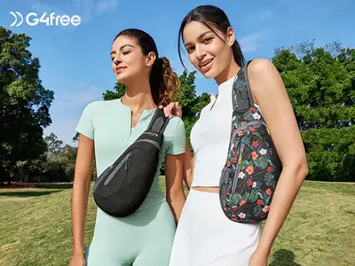 Brand new. Dark grey Small Crossbody Chest Sling Backpack Compact yet Spacious Design: Measuring 15....