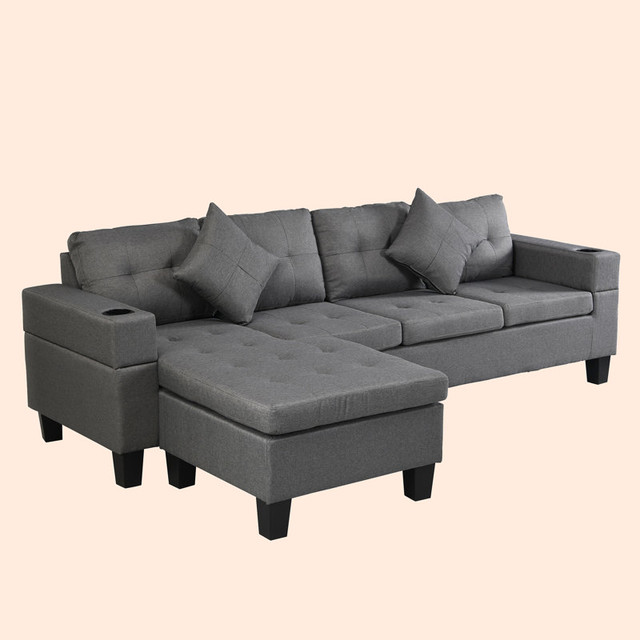 Living Room Bliss Sale Up to 50 %Off Four-Seater Sectional Sofa in Couches & Futons in Oshawa / Durham Region - Image 4