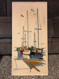 Vintage Boat embroidery