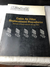 MITCHELL CABIN AIR FILTER REPLACEMENT PROCEDURE M0410