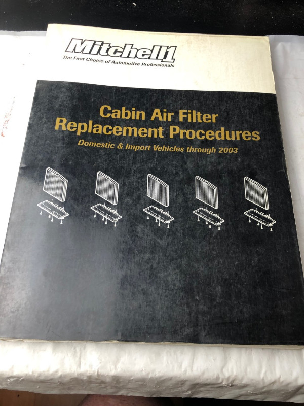 MITCHELL CABIN AIR FILTER REPLACEMENT PROCEDURE M0410 in Textbooks in Edmonton