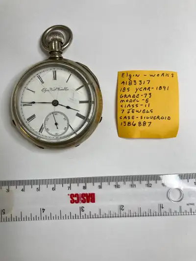 Elgin (18) pocket watch, View more
