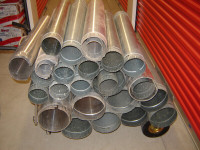 Aluminum round pipe ducting