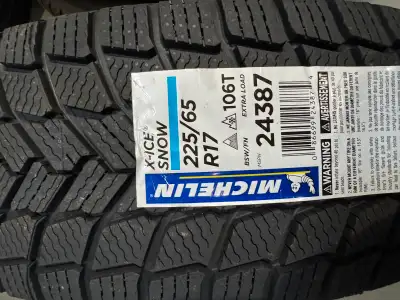 Brand new set of 4 winter tires Manufacture date is from 2024 Michelin x ice snow 225/65R17 Cash onl...