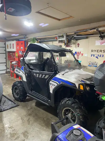 Full aluminum skid plates, front and back after market bumpers, 3500 pound winch, stereo, full winds...