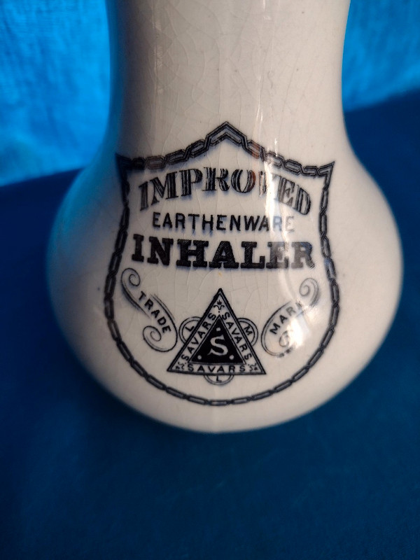 Antique Savars Improved Earthenware Inhaler in Arts & Collectibles in Grande Prairie - Image 3