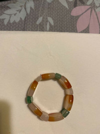 Colored stone bracelet