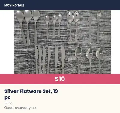 19-Piece Stainless Steel Flatware Set, View more