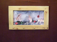 Ballet Slippers Art Framed Peg-Board