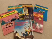 Vintage Lucky Lukes in French- hard covers