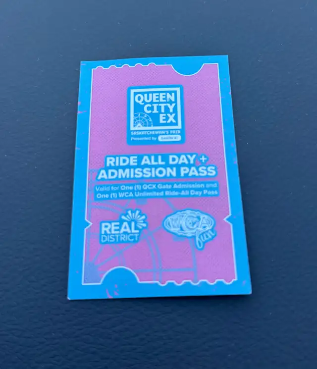 QCX RIDE/GATE PASS