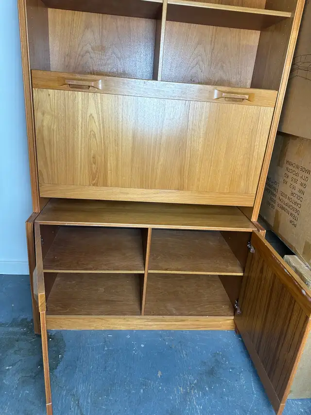 Vintage 1980s Nordesign Teak Wall Units / Cabinets – Set of 2 in Hutches & Display Cabinets in Calgary - Image 6