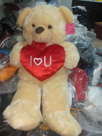 Big teddy bear around 80cm long nwt