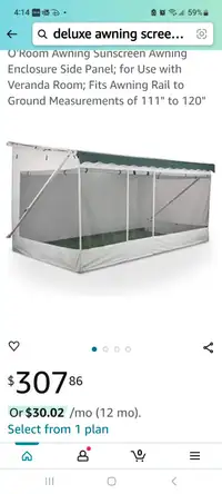 Deluxe Awning Screen Room