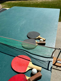  1960s Vintage all wood stowable ping pong table. 