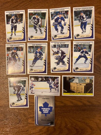 Lot of 12 1989-90 Panini Toronto Maple Leafs hockey stickers