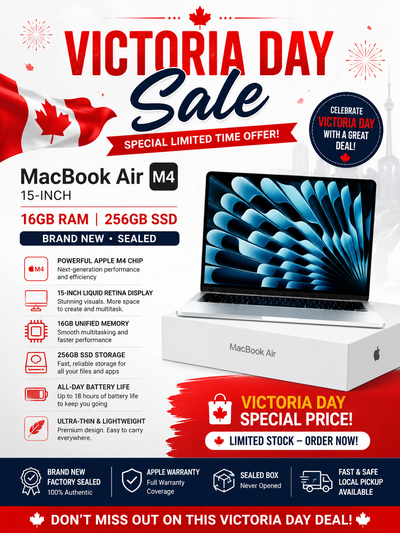  Victoria Day Sale – New Sealed MacBook Air M4 15" 16GB 512GB, View more