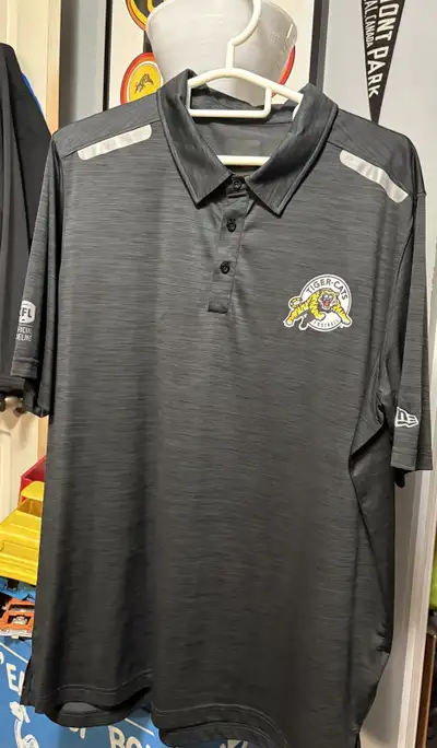 Hamilton Tiger-Cats 2XL CFL FOOTBALL official sideline polo., View more