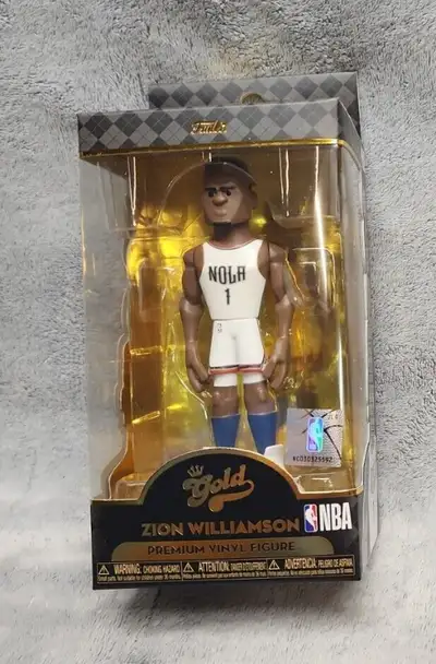 Funko Gold NBA - Zion Williamson Premium Vinyl Figure - Pelicans White 2 available $20 each CHECK OU...