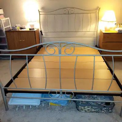 Queen metal bed frame , View more
