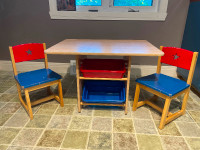 Table for kids with 2 chairs
