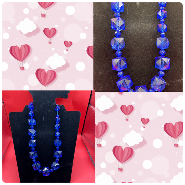 Joan Rivers Extra Blue Long Beaded Necklace in Jewellery & Watches in Kingston