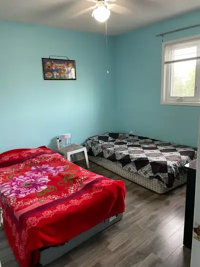 One room available for girls 1 may available sharing room sharing kitchen and washroom including sin...