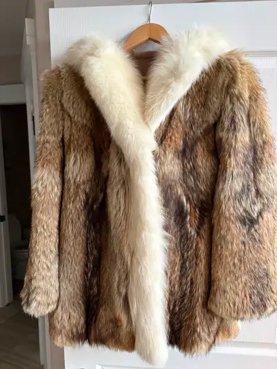 Vintage Wolf Fur Coat, View more