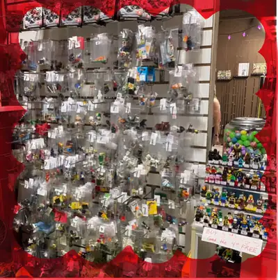 Lego mini figures at the 400 market., View more