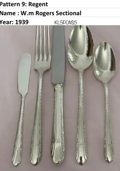 REPLACE your missing pieces-Antique / vintage 1939 REGENT silver, View more