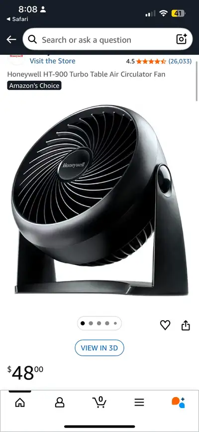 Honeywell floor fan , View more