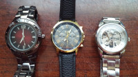 3 MEN'S WATCHES RESIDENCE TRANSPARENT MERONA JAPAN MOVT