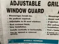 Adjustable Window Security