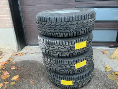Set of 4 Firestone Winter Force 255/70R 16 winter tires and rims. Purchased from Holiday Ford in Nov...