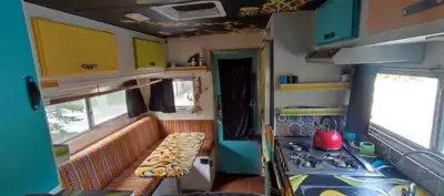 Do you want to own the cutest and most colourful home on wheels? 2008 GMC Sierra 2500 6.0L V8 2wd, 3...